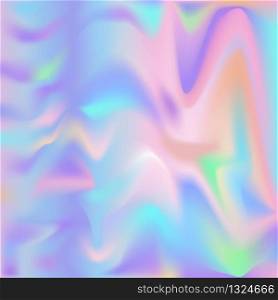 Holographic creative foil backdrop. Abstract wallpaper background. Hologram texture. Premium quality. Modern vector design.