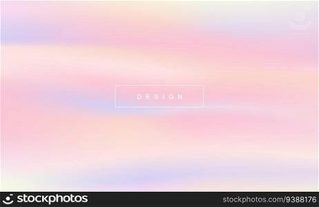 Holographic gradient pastel modern background. blue, pink ,yellow and orange colors for deign concepts, wallpapers, web, presentations and prints. vector design.