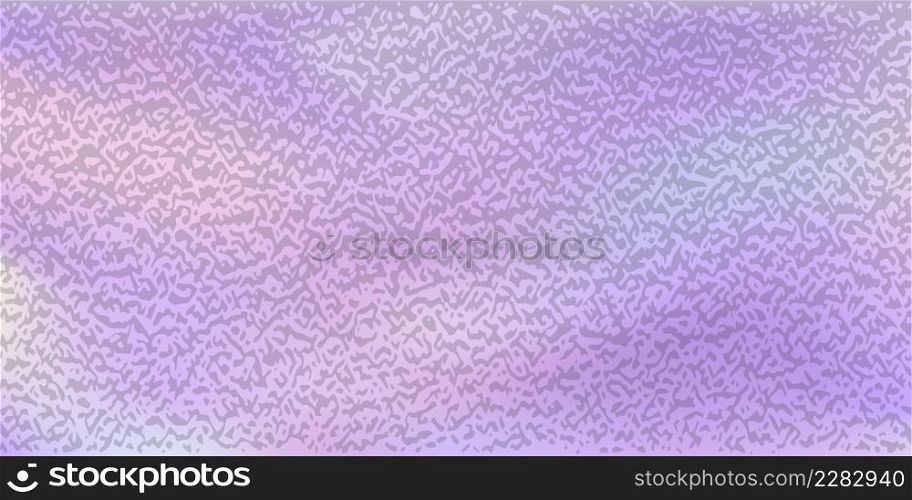 Holographic iridescent foil background. Pearlescent pastel color texture. Rainbow hologram effect. Pink and purple fantasy design. Metal foil surface pattern. Abstract vector illustration