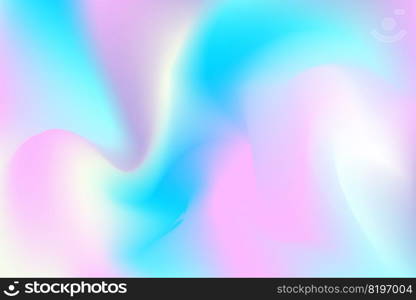 Holographic iridescent gradient background. Neon abstract vibrant illustration. Pink and blue rainbow pastel wallpaper. Vibrant vector banner. Holographic iridescent gradient background. Neon abstract vibrant illustration. Pink and blue rainbow pastel wallpaper. Vibrant vector banner.