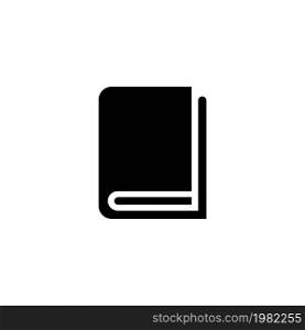 Holy Bible Book. Flat Vector Icon. Simple black symbol on white background. Holy Bible Book Flat Vector Icon