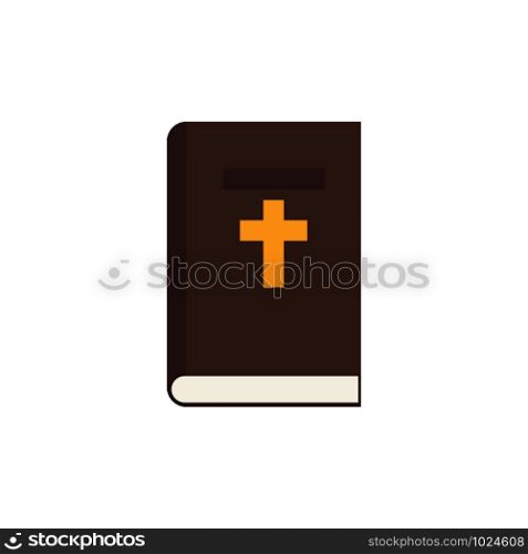 Holy Bible color icon in flat style, vector illustration. Holy Bible color icon in flat style, vector