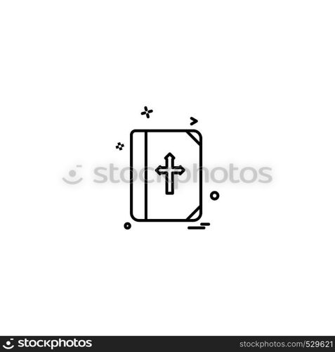 Holy Bible icon design vector