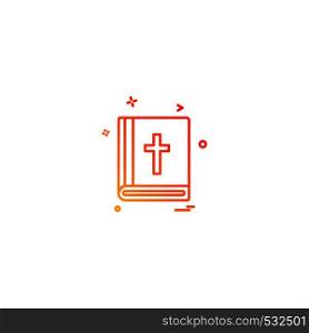 Holy Bible icon design vector