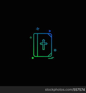 Holy Bible icon design vector