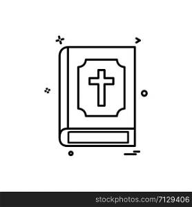 Holy Bible icon design vector