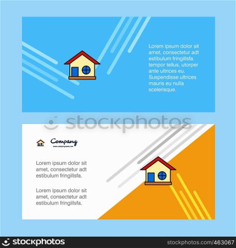 Home abstract corporate business banner template, horizontal advertising business banner.