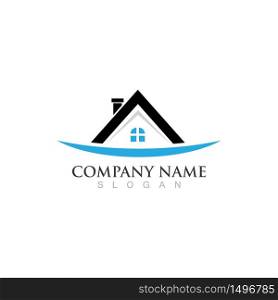 Home and building logo and symbol vector