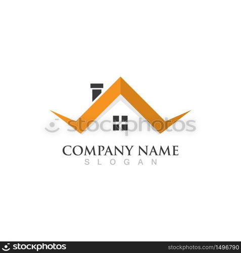 Home and building logo and symbol vector