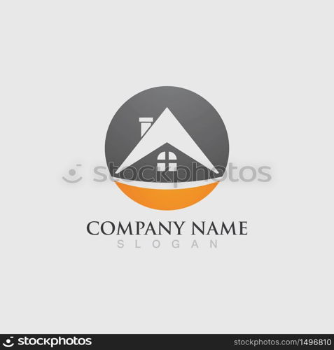 Home and building logo and symbol vector