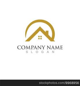 Home and building logo vector