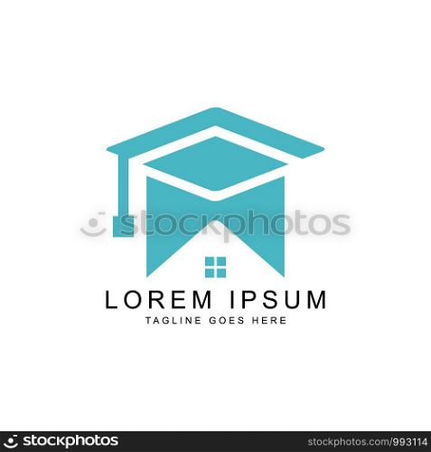 home and education logo template
