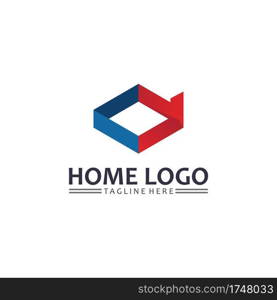 Home and house logo design vetor, logo , architecture and building, design property , stay at home estate Business logo, Construction Graphic, icon home logo