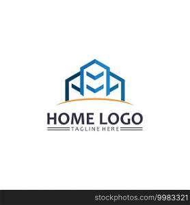 Home and house logo design vetor, logo , architecture and building, design property , stay at home estate Business logo, Construction Graphic, icon home logo