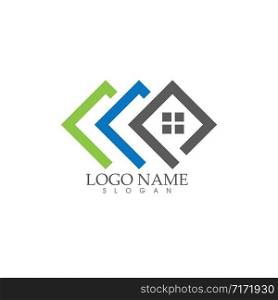 Home and house , Property and Construction Logo design