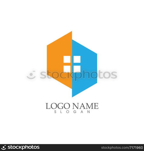 Home and house , Property and Construction Logo design