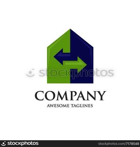 Home and Real Estate renovation Business logo template