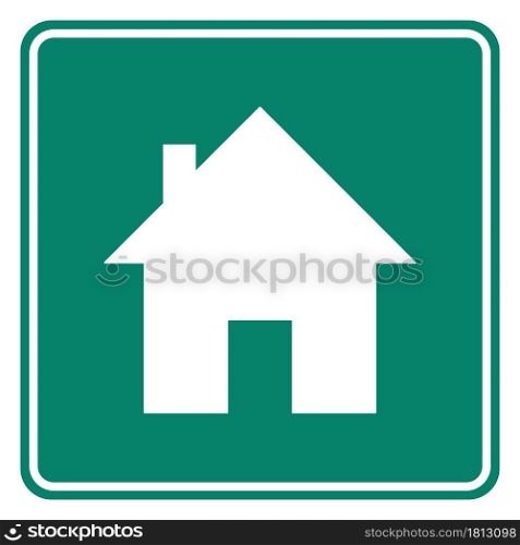 Home and road sign