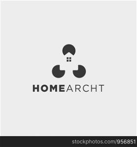 home architect logo minimalis design vector icon element isolated. home architect logo minimalis design vector icon element