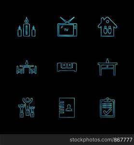 home , awards , furniture , house hold , positions , saw , bed , medal , coutch , lamp , globe , icon, vector, design, flat, collection, style, creative, icons