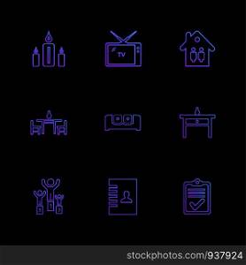 home , awards , furniture , house hold , positions , saw , bed , medal , coutch , lamp , globe , icon, vector, design, flat, collection, style, creative, icons