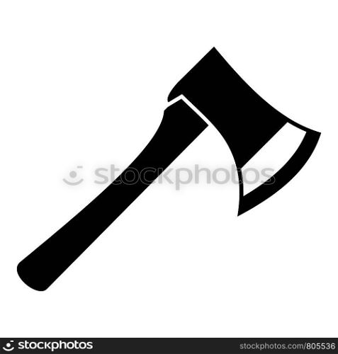 Home axe icon. Simple illustration of home axe vector icon for web design isolated on white background. Home axe icon, simple style