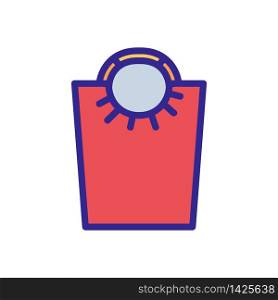 home bag with handles for going to store icon vector. home bag with handles for going to store sign. color symbol illustration. home bag with handles for going to store icon vector outline illustration