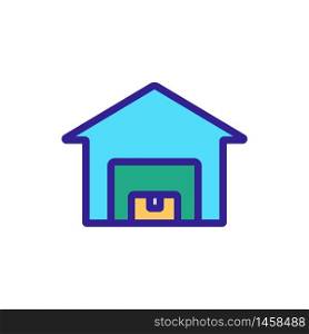 home barn icon vector. home barn sign. color symbol illustration. home barn icon vector outline illustration