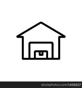 home barn icon vector. home barn sign. isolated contour symbol illustration. home barn icon vector outline illustration
