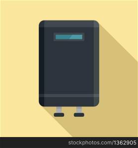 Home boiler icon. Flat illustration of home boiler vector icon for web design. Home boiler icon, flat style