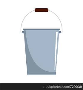 Home bucket icon. Flat illustration of home bucket vector icon for web. Home bucket icon, flat style
