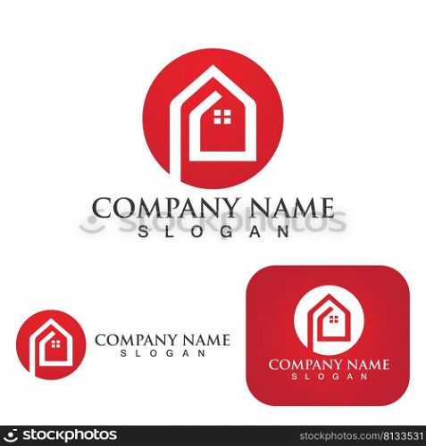 home buildings logo and symbols icons template 