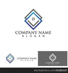 home buildings logo and symbols icons template 