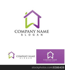 home buildings logo and symbols icons template 