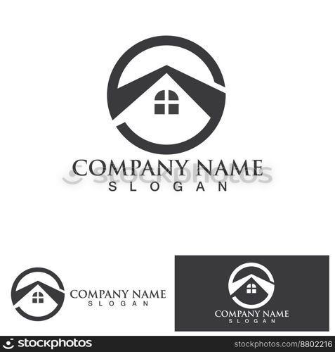 home buildings logo and symbols icons template 