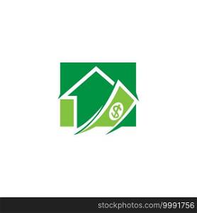 Home cash logo icon design vector illustration template