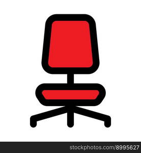 Home chair icon line isolated on white background. Black flat thin icon on modern outline style. Linear symbol and editable stroke. Simple and pixel perfect stroke vector illustration