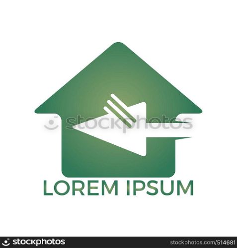 Home Click Logo Design. Property Cursor Click Logo Design Template.