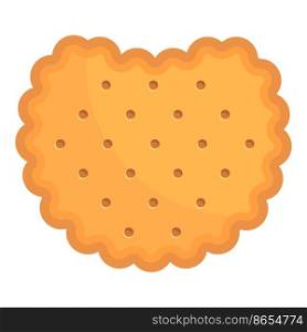 Home cracker icon cartoon vector. Cookie food. Biscuit snack. Home cracker icon cartoon vector. Cookie food