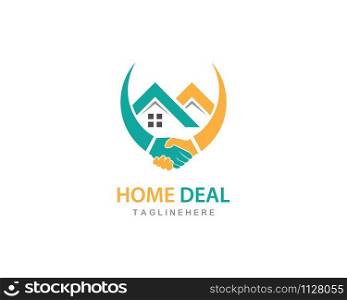 Home deal logo vector template
