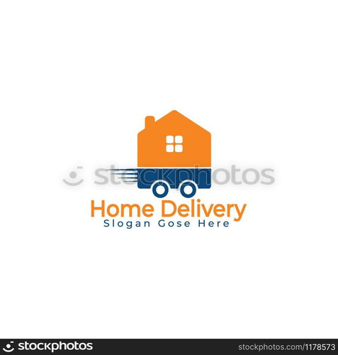 Home Delivery Logo Design. — Stockphotos.com
