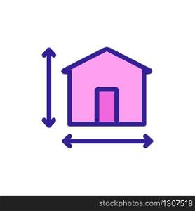 home design icon vector. home design sign. color isolated symbol illustration. home design icon vector outline illustration