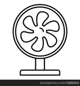 Home fan stand icon. Outline home fan stand vector icon for web design isolated on white background. Home fan stand icon, outline style