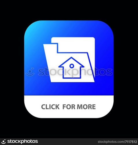 Home, File, Setting, Service Mobile App Button. Android and IOS Glyph Version