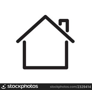 Home flat icon. vector illustration eps10 