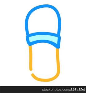 home footwear color icon vector. home footwear sign. isolated symbol illustration. home footwear color icon vector illustration