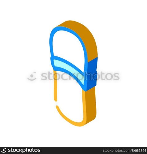 home footwear isometric icon vector. home footwear sign. isolated symbol illustration. home footwear isometric icon vector illustration