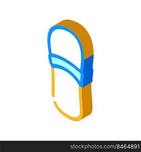 home footwear isometric icon vector. home footwear sign. isolated symbol illustration. home footwear isometric icon vector illustration