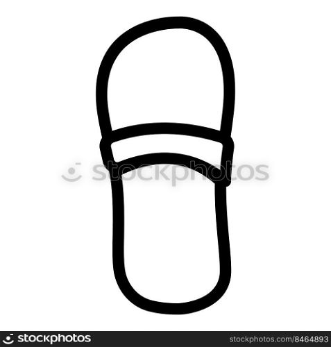 home footwear line icon vector. home footwear sign. isolated contour symbol black illustration. home footwear line icon vector illustration