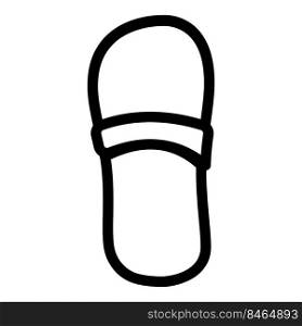 home footwear line icon vector. home footwear sign. isolated contour symbol black illustration. home footwear line icon vector illustration